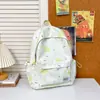 Mochila fufu de leite estrela azul claro coração doce de cura estilo menina para meninas do ensino fundamental e médio mochila de ensino médio