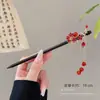 Pasador de Borlas Estilo Antiguo para Mujer, Pasador Floral de Alta Gama, Pasador de Estilo Chino de Nicho, Accesorio para el Cabello Hanfu Cheongsam