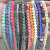 Cuentas Sueltas de Piedra Volcánica en Forma de Corazón, Cuentas de Piedra Volcánica de Colores, Accesorios para Joyería DIY Semi-terminados al por Mayor
