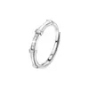 Toca el anillo de pareja de bambú verdadero simple luz lujo nicho alto sentido anillo para enviar anillo de novio mayorista