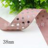 I-191221-2804, cinta de nervadura con lunares plateados de 38 mm, lazo artesanal para manualidades, accesorios de embalaje