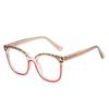 Popular Mismo Estilo Espejo Plano Nuevo Marco Cuadrado Moderno y Vanguardista Lujoso Accesible Europeo y Americano Marco de Gafas Tr90 Anti-Luz Azul