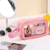 Necessaire Transparente, Bolsa Grande de Viagem para Armazenamento de Cosméticos, Necessaire Portátil de PVC, Bolsa de Armazenamento de PVC Feminina
