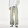 Jeans rectos para hombre para otoño e invierno 2026, diseño retro americano desgastado, corte holgado de nicho, pantalones rectos adelgazantes, modernos