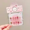 Pegatinas Especiales de Arte para Uñas Infantiles Dibujos Animados Lindos Uñas Portables Pegatinas para Uñas de Niña Seguro No Tóxico Set Exquisito