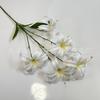 Flores Artificiais 5 Cabeças Lírio Dourado Decoração de Casamento Flores Falsas Mobiliário Doméstico Casamento Novas Flores Decorativas Lírios Multi-Cabeças