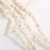 Contas de Rachadura de Formato Irregular Contas Sintéticas de Turquesa Feitas à Mão Pulseira DIY Joias Turquesa com Linha Preta Moldada
