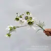 Flores Artificiais, Flores de Noiva, Materiais Florais Estilo Floresta, Estilo Natural Pastoral, Decoração de Casa, Arranjo de Cena com Flores Artificiais, Flores Artificiais
