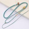 Nuevo colgante de jade de moda de verano, cuerda colgante, simple, tejido a mano, para hombres y mujeres, colgante de jade, cuerda colgante de alta gama.