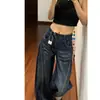 Jeans de Dobladillo Curvo para Mujer, Nuevo Estilo Otoño/Invierno 2026, Tiro Alto, Caída Suelta, Corte Recto Holgado, Adelgazantes, Para Personas Bajas, Pantalones de Pierna Ancha hasta el Suelo