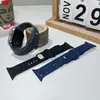 Para Apple Watch Correa de Apple Watch iwatch Modificada Color Sólido Silicona Letra de Deducción Correa de Reloj