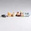 Lindo Modelo de Gatito Mini Realista Adorno para Escritorio que Mejora el Ánimo para Estación de Trabajo, Adorable Decoración para Coche e Interior del Hogar