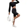 Ropa de Mujer Transfronteriza, Estilo Europeo y Americano, Pantalones de Cinco Puntos de Alta Elasticidad, Ropa Deportiva Exterior para Fitness y Yoga para Mujer, Pantalones Cortos Deportivos Finos de Verano de Comercio Exterior