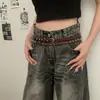 Spice Girls Fivela de Metal Punk Rebite Preto Marrom Cinto Subcultura y2k Diablo Cinto de Camada Dupla Premium Legal
