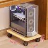 Soporte para torre de computadora para uso doméstico, base móvil para gabinete de escritorio con ruedas, estante de almacenamiento, bandeja para debajo del escritorio de oficina