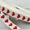 Caja de Regalo con Cinta de Corazón de 1.6cm Empaque Cinta para Ramo Cinta de Espiga Accesorios para Ropa Materiales Hechos a Mano para DIY