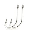 Anzuelo de púas de acero al carbono con alto contenido de plata Tufu Haixi, con punta plana, para pesca en arroyos, carpa cruciana, venta al por mayor