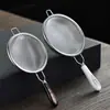Filtro de té Mango de cerámica Colador de té Accesorios para la ceremonia del té Kung Fu Infusor de té de acero inoxidable Reposaté Té Set de té Accesorios