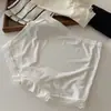 Shorts de Seguridad Antiexposición de Cintura Media para Mujer con Agujeros Transpirables, Pantalones Cortos Delgados de Seda Helada de Verano