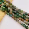 Pulseira de Contas Soltas de Ágata Bicolor Natural Contas para DIY Pulseira Tecida à Mão de Cristal Acessórios de Joias