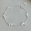 Pulsera de plata de ley 925 con diseño de hada y mariposa bajo el árbol de Banyan, para mujer, con temperamento suave, sentido avanzado, plata lisa, nueva pulsera de regalo