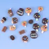 Paleta de Oso Chocolate Accesorios de Resina Venta al por Mayor Accesorios DIY Materiales Hechos a Mano Decoraciones para Zapatos Pegatinas para Tazas de Agua Pegamento de Crema