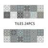 Adesivos de Parede de Azulejo com Padrão Retrô Transfronteiriço, Adesivos de Cozinha à Prova de Óleo, Papel de Parede Autoadesivo Decorativo para Reforma, Impermeável e à Prova de Umidade