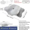 Almofada de Espuma de Memória de Rebote Lento Borboleta Chifre de Rolo Amazon Transfronteiriça Almofada de Memória Zero Pressão para Casa Proteção da Coluna Cervical