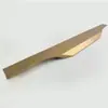 Puxador invisível tipo f gaveta invisível liga de alumínio puxador longo porta de roupeiro fechada dourada porta de armário borda coberta preta