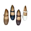 Zapatos Mary Jane de Superficie Suave con Hebilla de Perla para Mujer 2026 Nuevo Estilo Otoño Punta Cuadrada Francesa Tacón Grueso Tacón Bajo Cómodos Versátiles Zapatos de Salón