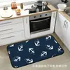 Capacho de entrada estilo nórdico transfronteiriço, tapete de chão de cozinha espesso absorvente, resistente à sujeira e fácil de manter, disponível para dropshipping