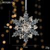 Decoraciones navideñas lentejuelas colgante acrílico colgante copo de nieve transparente accesorios para la disposición de la escena del árbol de Navidad