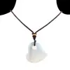 2334-Collar de Ágata Corazón de Cristal Natural Corazón de Melocotón Torcido Colgante 30mm Suministro de Colgante para Joyería DIY