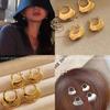 Aretes en forma de abanico de hoja de ginkgo, mismo estilo de fiebre de blogger, diseño de nicho, moda simple, versátiles, aretes personalizados para mujer