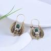 Diseño de Inspiración Egipcia Vintage Alas Sagradas Polilla Pendientes Grandes Tribu Gitana Pendientes para Mujer Regalo de Fiesta