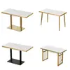 Mesa de Jantar e Cadeiras em Pedra Sinterizada com Borda Envolvente para Catering Comercial, Mesa Combinada para Restaurante, Loja de Macarrão, Churrascaria, Lanchonete