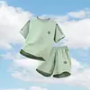Roupas Esportivas de Secagem Rápida para Meninos, Conjuntos de Manga Curta para Crianças, Uniformes de Badminton de Seda Gelada para Meninas no Verão, Roupas de Verão para Alunos de Meia-Idade e Mais Velhos