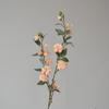 Nova flor artificial chinesa flor de seda romântico rosa flor de cerejeira piso floral casamento decoração de casa longa camélia