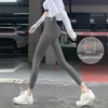 Roupa Fitness Nude Calça de Yoga Corrida Esportiva Justa Cintura Alta Levanta Bumbum Controle de Barriga Elástica Roupa Externa Base Calça Shark