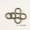 Anillo cerrado retro de bronce antiguo nuevo, anillo para correr, anillo Qiankun, espaciadores para joyería DIY, cuentas, materiales y accesorios para joyería