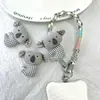 2026 Cadena para Teléfono de Koala Linda de Moda Personalizada Llavero Tejido a Mano Correa para Teléfono Ins Correa Cruzada Ajustable