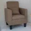 Novo Sofá Individual Pequeno de Couro e Tecido, Elegante e Simples, Poltrona Pequena para Hotel, Escritório, Lan House, Lazer