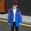Chaqueta Cortavientos Cálida de Otoño e Invierno para Niños 2024 Elegante Talla Mediana y Grande Infantil Spider-Man Acolchada de Algodón Grueso Abrigo de Dibujos Animados