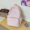 Mochila de estilo ins coreano estilo universitario con lunares de alta apariencia para estudiante de secundaria, mochila de viaje dulce estilo chica suave con encaje