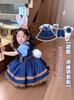 Fantasia de Policial Coelho Vestido de Princesa para Meninas Verão Novo Infantil Judy Desenho Animado Cosplay Meninas Estilo Faculdade Jk
