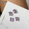 Azucarero 6*8 Rectangular Esquina Recta Pedrería para Uñas Cubitos de Hielo Caramelo de Roca Pedrería de Punta Inferior Súper Brillante Vidrio K9 Decoración de Uñas
