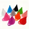 Funil de Silicone Telescópico Mini Portátil Dobrável Ferramenta de Cozinha Criativa Funil Dosador de Grau Alimentício