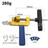 Herramienta para abrir vidrio Cuchillo para azulejos de vidrio de mano integrado Cuchillo multiusos para cortar cerámica
