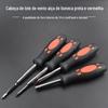 Manípulo de boneca preto e vermelho chave de fenda multifuncional chave de fenda combinada manípulo de chave de fenda manípulo de chave de fenda manípulo da cabeça da chave de fenda