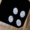 Decoraciones de Arte para Uñas de Diamante Ovalado Grande de Lujo Circonia Súper Brillante Doble Capa Metal con Pedrería Incrustada Perla Estilo de Corte Uñas Postizas DIY